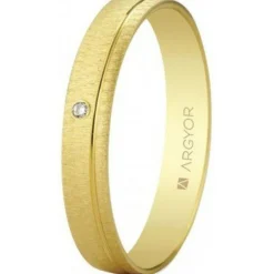 Argyor Bague<Alliance Mixte 55401473 4mm - Or 375/1000