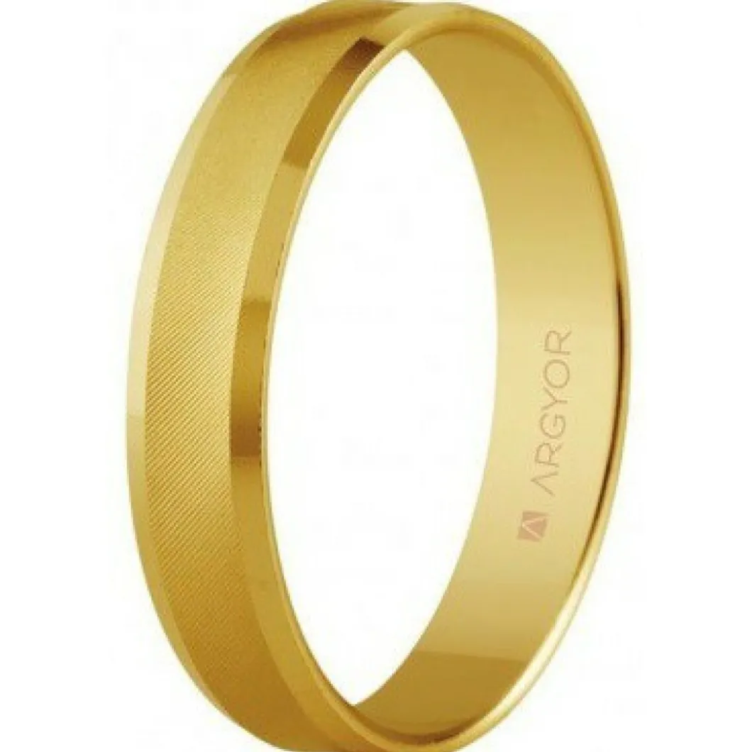 Argyor Bague<Alliance Mixte 5140308 4mm - Or 375/1000