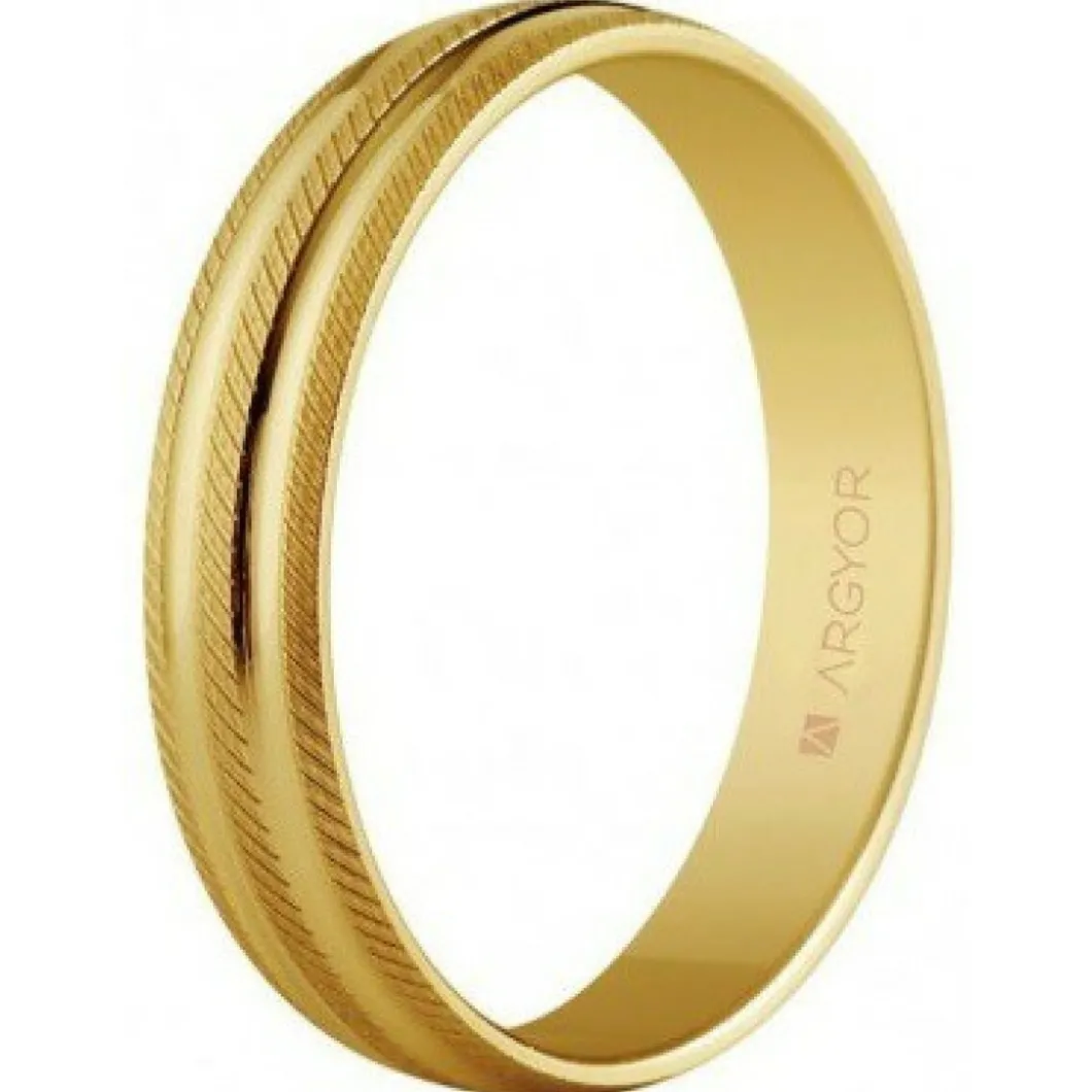 Argyor Bague<Alliance Mixte 5140037 4mm - Or 750/1000