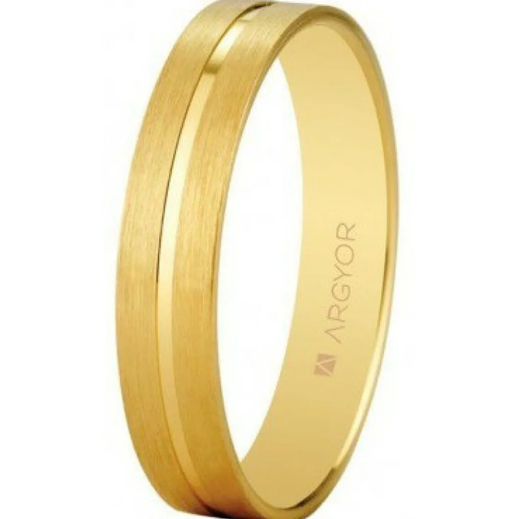 Argyor Bague<Alliance Mixte 5140494 4mm - Or 750/1000