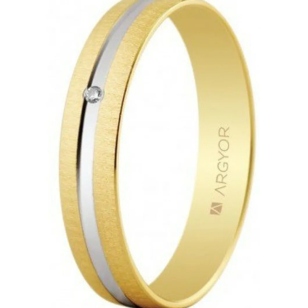 Argyor Bague<Alliance Mixte 5241474RD 4mm - Or 750/1000