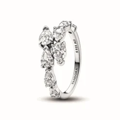 Pandora Bague<Bague Anneau Chevauchement Scintillant - Timeless