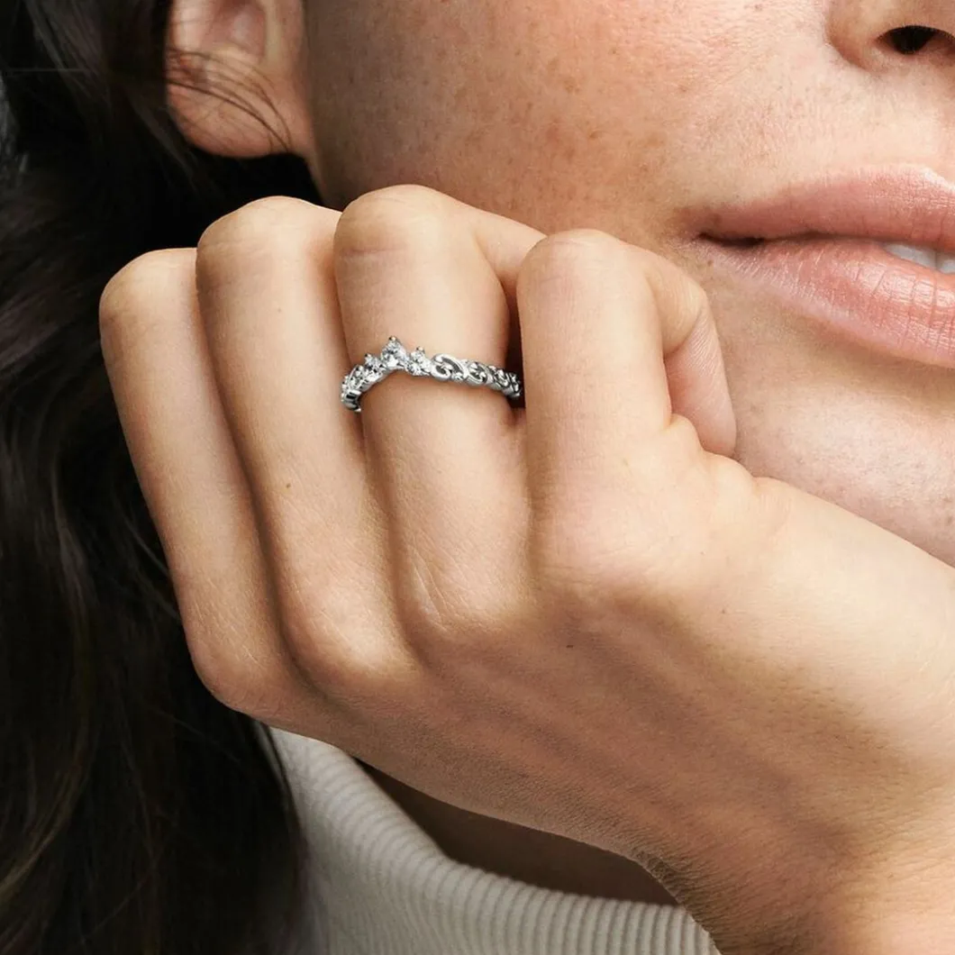 Pandora Bague<Bague argentée pour femme Tiare Volute Royale