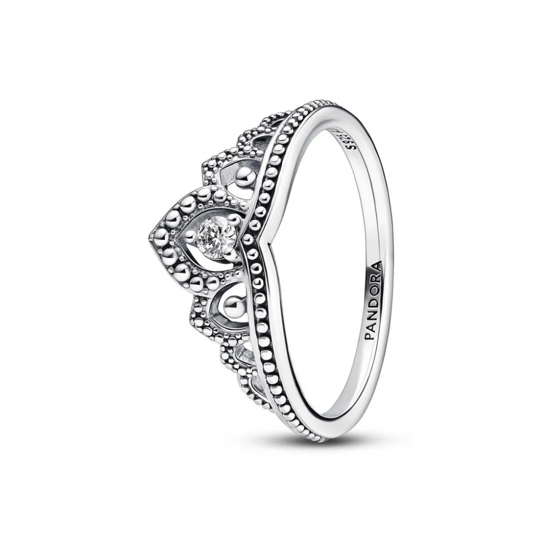 Pandora Bague<Bague argentée Tiare Royale Micro-Perlée