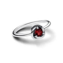 Pandora Bague<Bague Cercles de l’Éternité Rouge Ardent