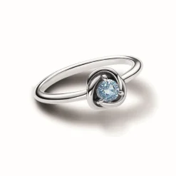Pandora Bague<Bague Cercles de l’Éternité Bleu Azur - Moments