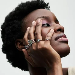 Pandora Bague<Bague Cercles de l’Éternité Verte