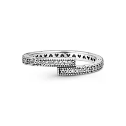 Pandora Bague<Bague Chevauchante Scintillante Signature - Argent