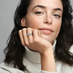 Pandora Bague<Bague Chevron Double Marquise Scintillante Timeless - Argent