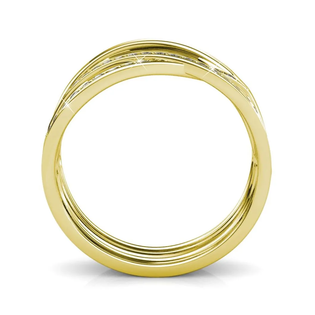 MYC-Paris Bague<Bague Criss Cross Finition Or