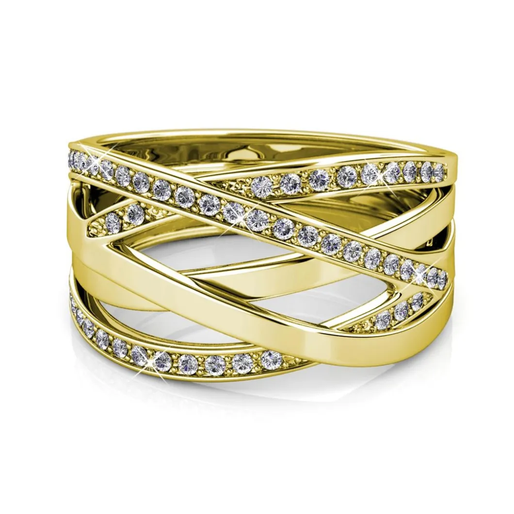 MYC-Paris Bague<Bague Criss Cross Finition Or