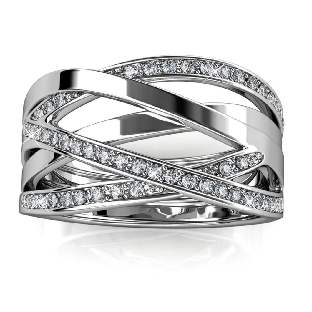 MYC-Paris Bague<Bague Criss Cross Finition Argentée