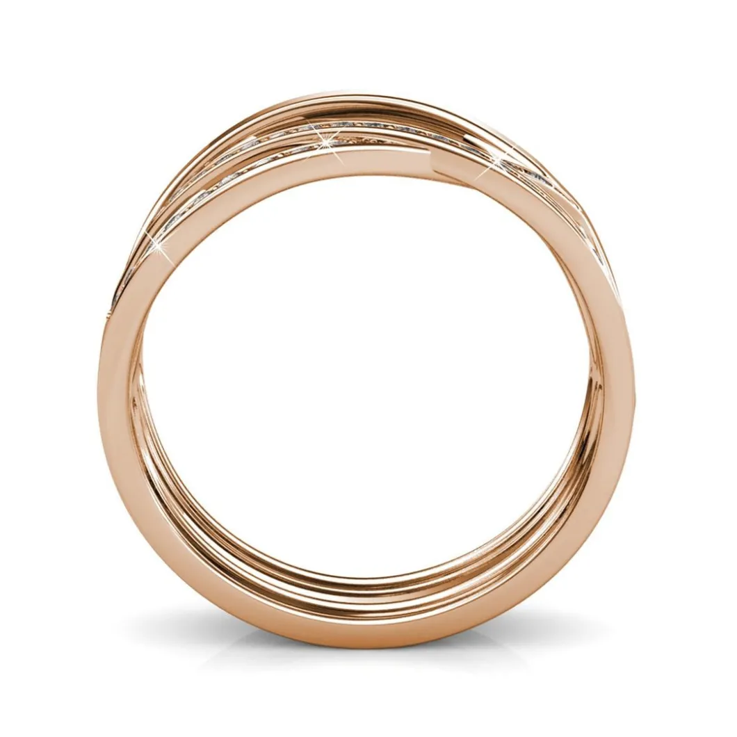 MYC-Paris Bague<Bague Criss Cross Finition Or Rose