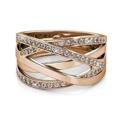 MYC-Paris Bague<Bague Criss Cross Finition Or Rose