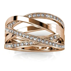 MYC-Paris Bague<Bague Criss Cross Finition Or Rose