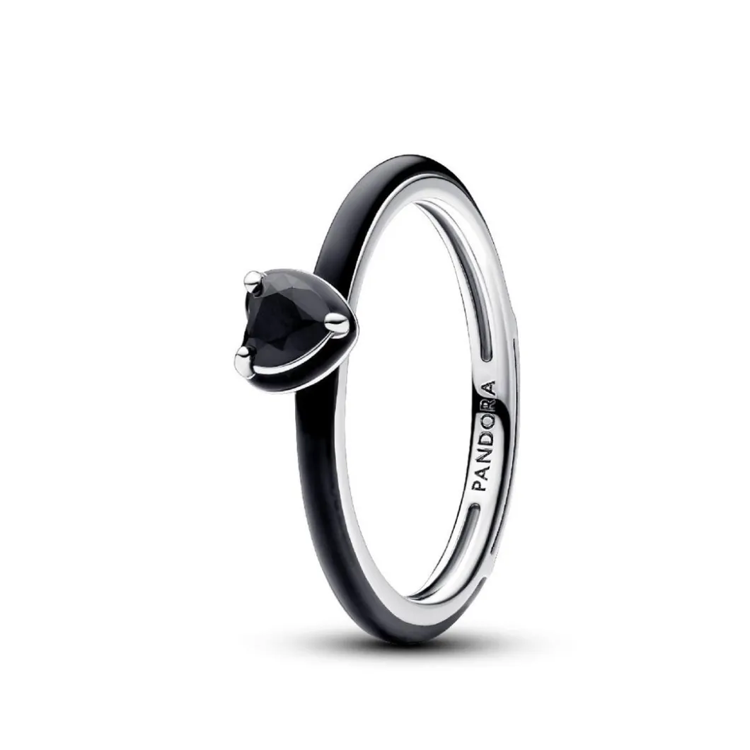 Pandora Bague<Bague Cœur Chakra Noir ME