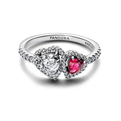 Pandora Bague<Bague Cœurs Halo