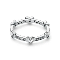 Pandora Bague<Bague Cœurs Lumineux Scintillants