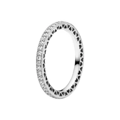 Pandora Bague<Bague cœurs scintillants Signature