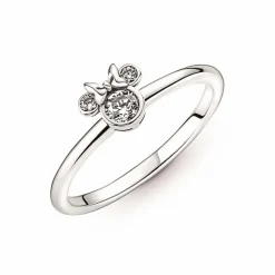 Pandora Bague<Bague Disney x Tête de Minnie - Argent