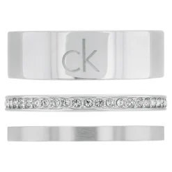 Calvin Klein Bijoux Bague<Bague femme Ck Trio - 35000794 Acier Argent