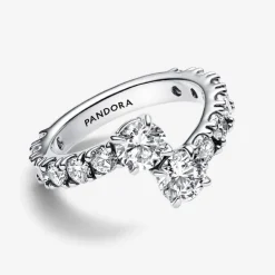 Pandora Bague<Bague Femme en argent sterling avec zircons Timeless