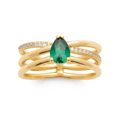 Maison de la Bijouterie Bague<Bague femme YUW3350 Plaqué or Oxyde de Zirconium