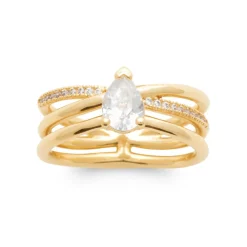 Maison de la Bijouterie Bague<Bague femme YUW33Z0 Plaqué or Oxyde de Zirconium