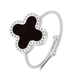 Pixies Bijoux Bague<Bague femme - PRA0011-2BKO Acier Noir