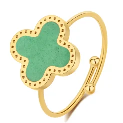 Pixies Bijoux Bague<bague femme - PRA0011-1GAV Acier Vert