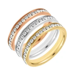 So Charm Bijoux Bague<Bague Femme So Charm - B3349-TRIO - Bague Mode Femme