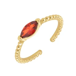 So Charm Bijoux Bague<Bague Femme So Charm - B3389-ROUGE - Bague Femme Dorée