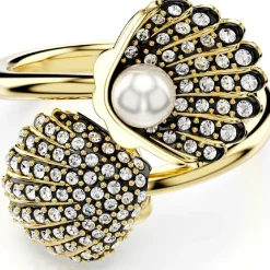 Swarovski Bague<Bague femme Idyllia F Shell Double - 568395 doré