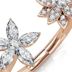 MYC-Paris Bague<Bague Fraternal Bloom DR0014-RG - Or Rosé Et Cristal