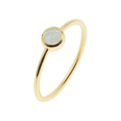 Sloya Bague<Bague Gemia En Pierre Aigue-Marine Plaqué Or