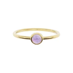 Sloya Bague<Bague Gemia En Pierre Améthyste Plaqué Or Violet