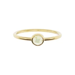Sloya Bague<Bague Gemia En Pierre Péridot Plaqué Or Vert