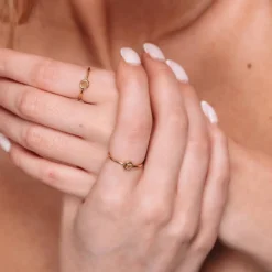 Sloya Bague<Bague Gemia En Pierre Péridot Plaqué Or Vert