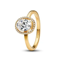 Pandora Bague<Bague Halo Ovale Scintillant