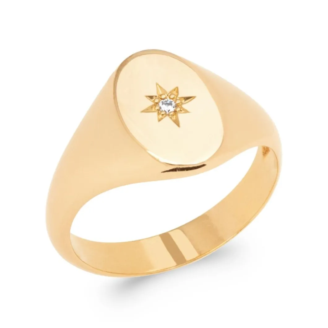 Maison de la Bijouterie Bague<Bague homme YU03UZ0 Plaqué or Oxyde de Zirconium