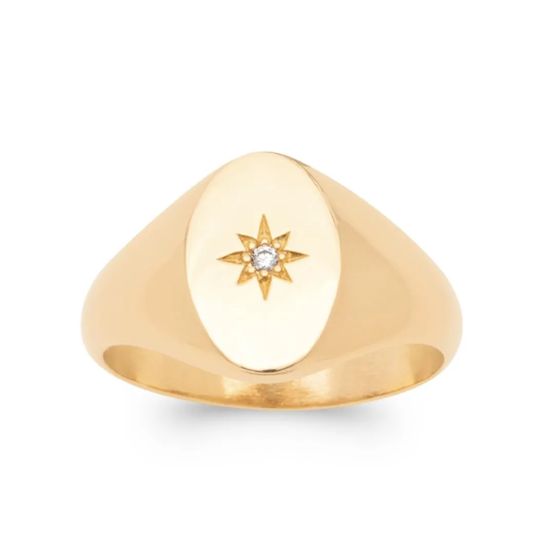 Maison de la Bijouterie Bague<Bague homme YU03UZ0 Plaqué or Oxyde de Zirconium