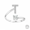 Athème Bague<Bague Initale T Femme B2804-T - Métal Argent