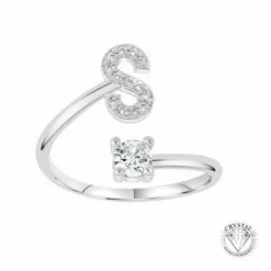 Athème Bague<Bague Initiale S Femme B2804-S - Métal Argent