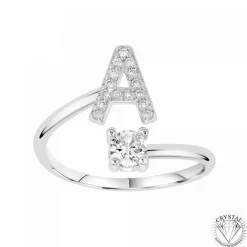 Athème Bague<Bague Intiale A Femme B2804-A - Métal Argent