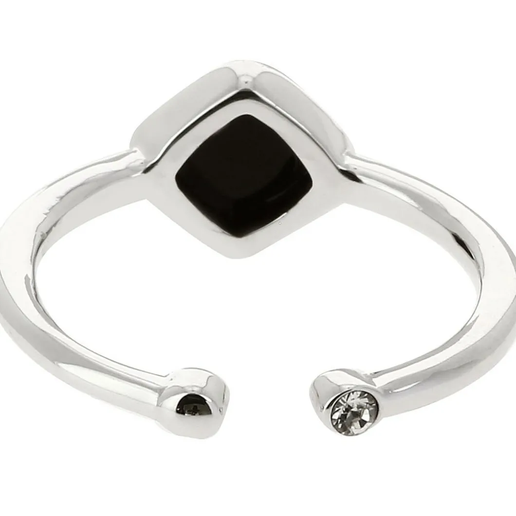 Kosma Paris Bague<Bague Kosma Ella BRSL0438- - Métal é & Onyx Noir Femme Argent