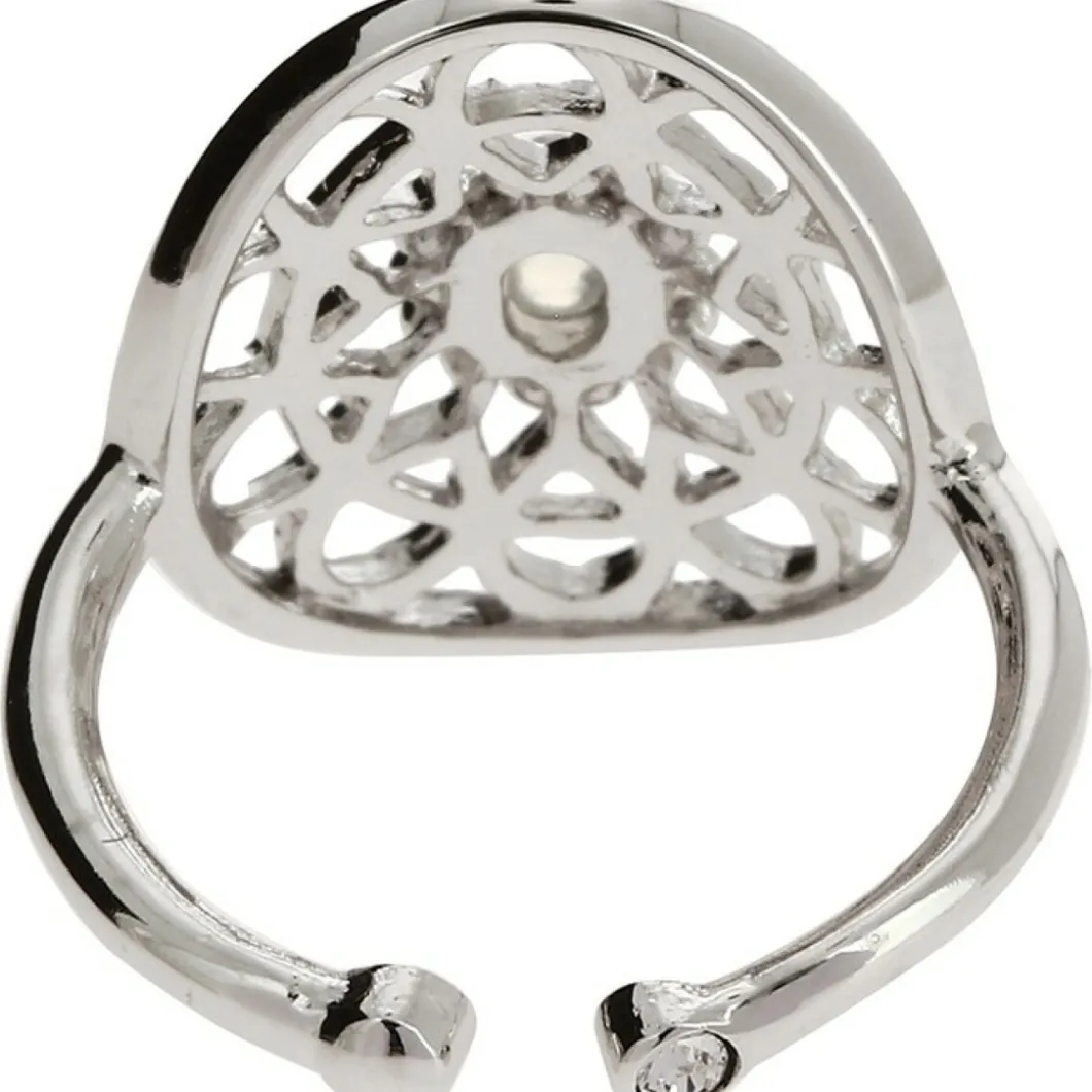 Kosma Paris Bague<Bague Kosma Stella BRSL0436-SMOI - Métal é & Pierre De Lune Femme Argent