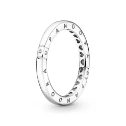 Pandora Bague<Bague Logo & Cœurs Signature - Argent