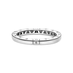 Pandora Bague<Bague Logo & Cœurs Signature - Argent