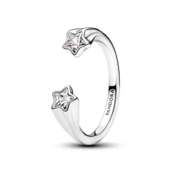 Pandora Bague<Bague Ouverte Étoiles Filantes Argent