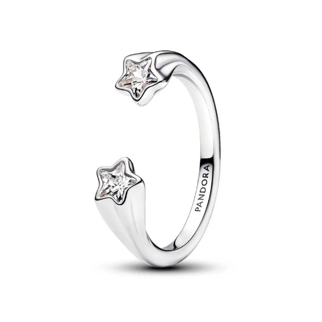 Pandora Bague<Bague Ouverte Étoiles Filantes Argent